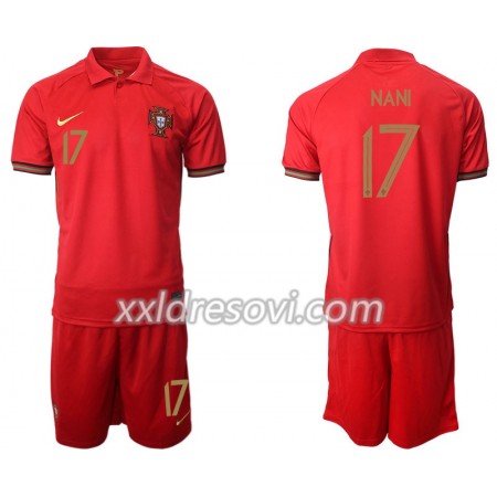 Portugal Nani 17 Domaći Dječji Komplet Dresovi za Nogomet Euro 2020 (+ kratke hlače)